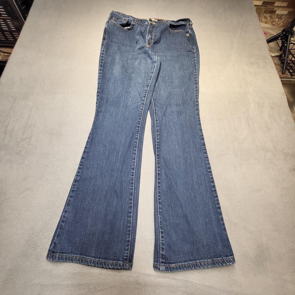Levi's 515 Jeans Womens 12 Blue Bootcut Stretch Distressed Denim
